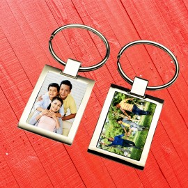 Breloc personalizat cu doua poze