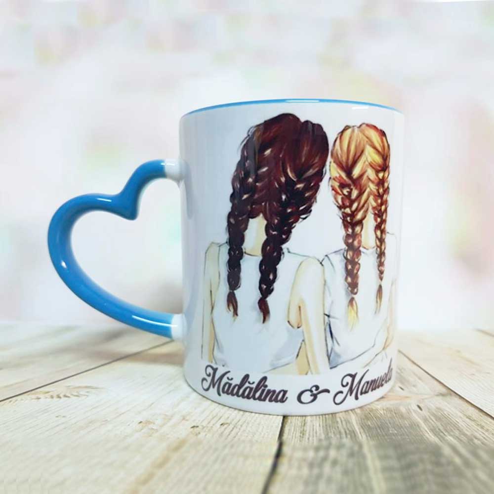 Cană toartă inimă “Best Friend”