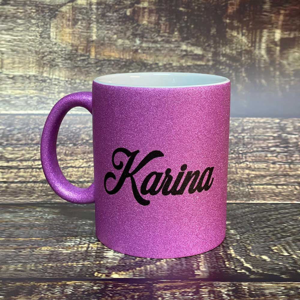 Cană glitter cu nume