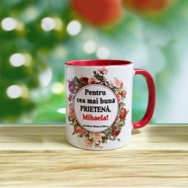 Cană color interior “Prietenă”
