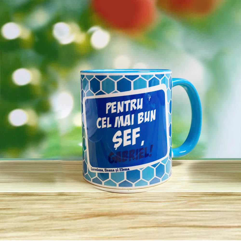 Cană color interior “Șef”