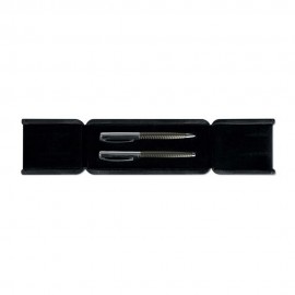 Set de 2 pixuri metalice in etui 